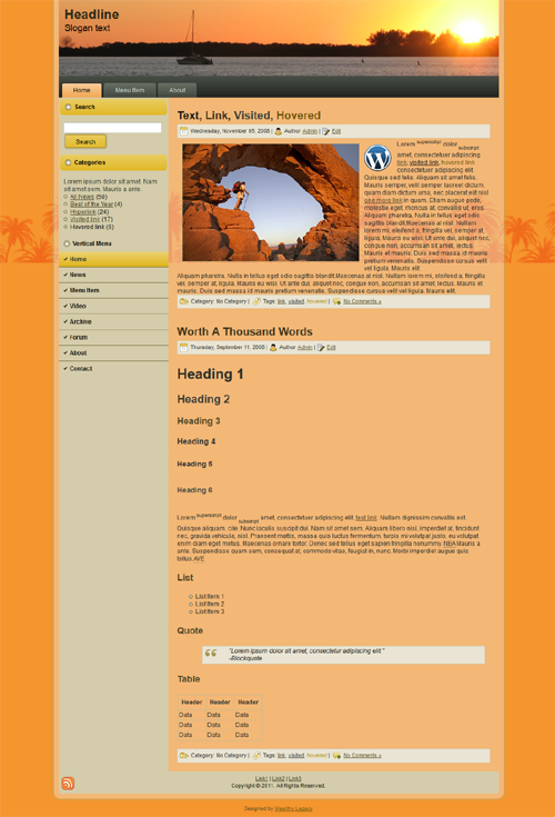 Tropical Boating Theme Screenshot